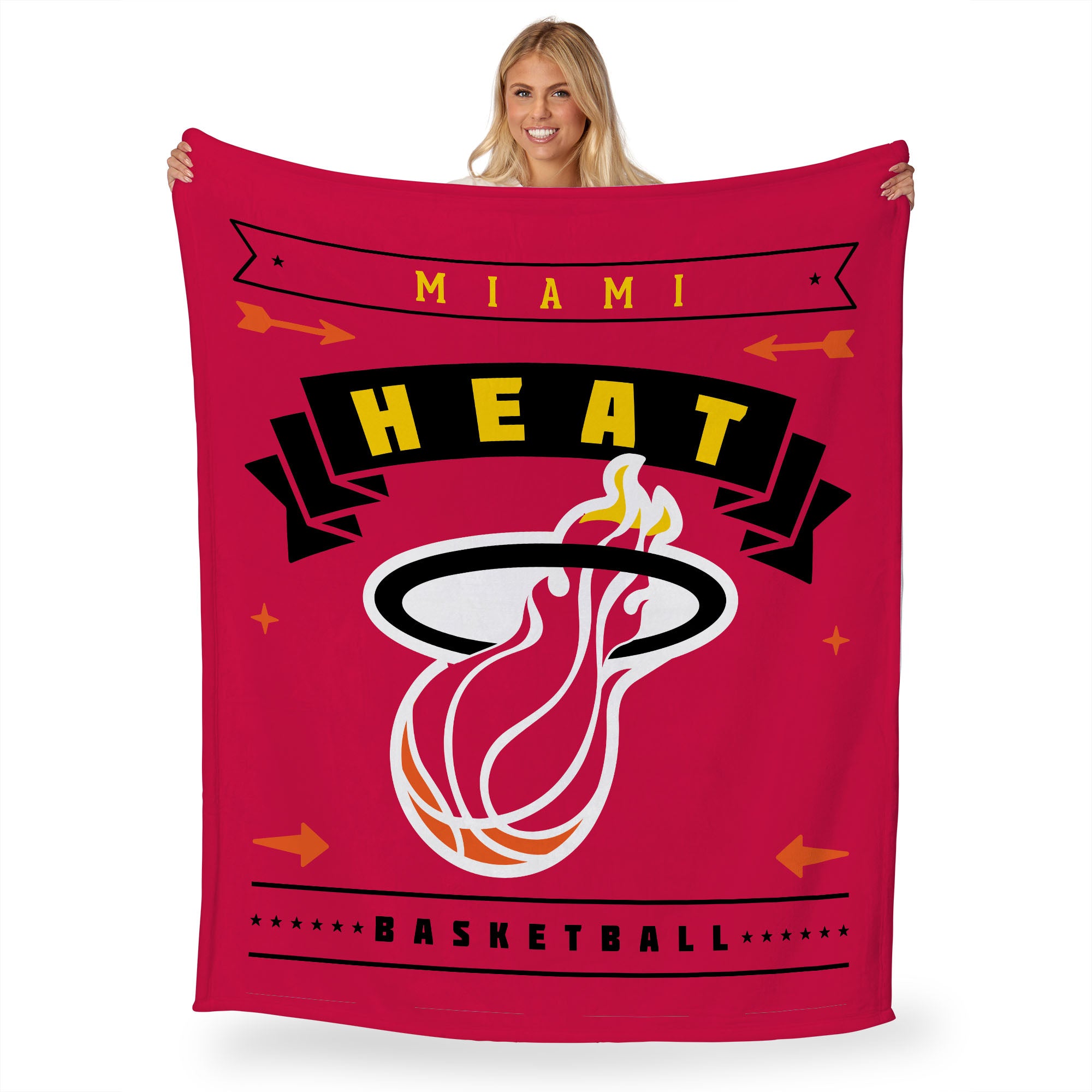 NBA Miami Heat Hardwood Classic Silk Touch Throw Blanket 50x60 Inches