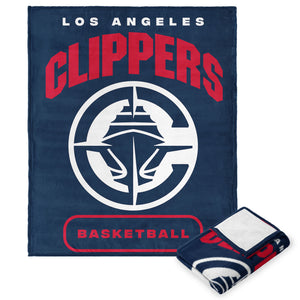 NBA Los Angeles Clippers High Block Silk Touch Throw 50 x 60 Inches