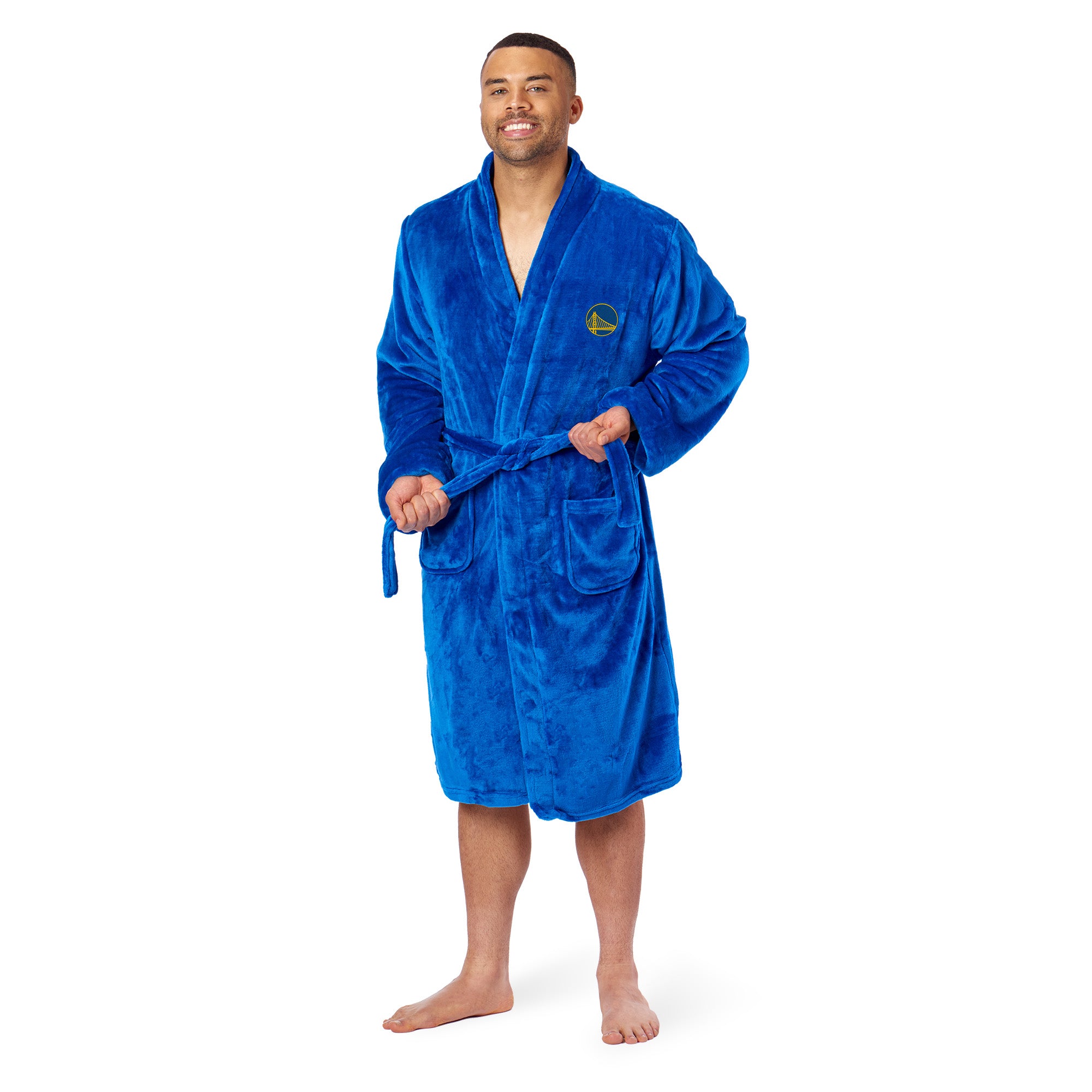 Golden State Warriors NBA L/XL Silk Touch Robe 26x47 Inches