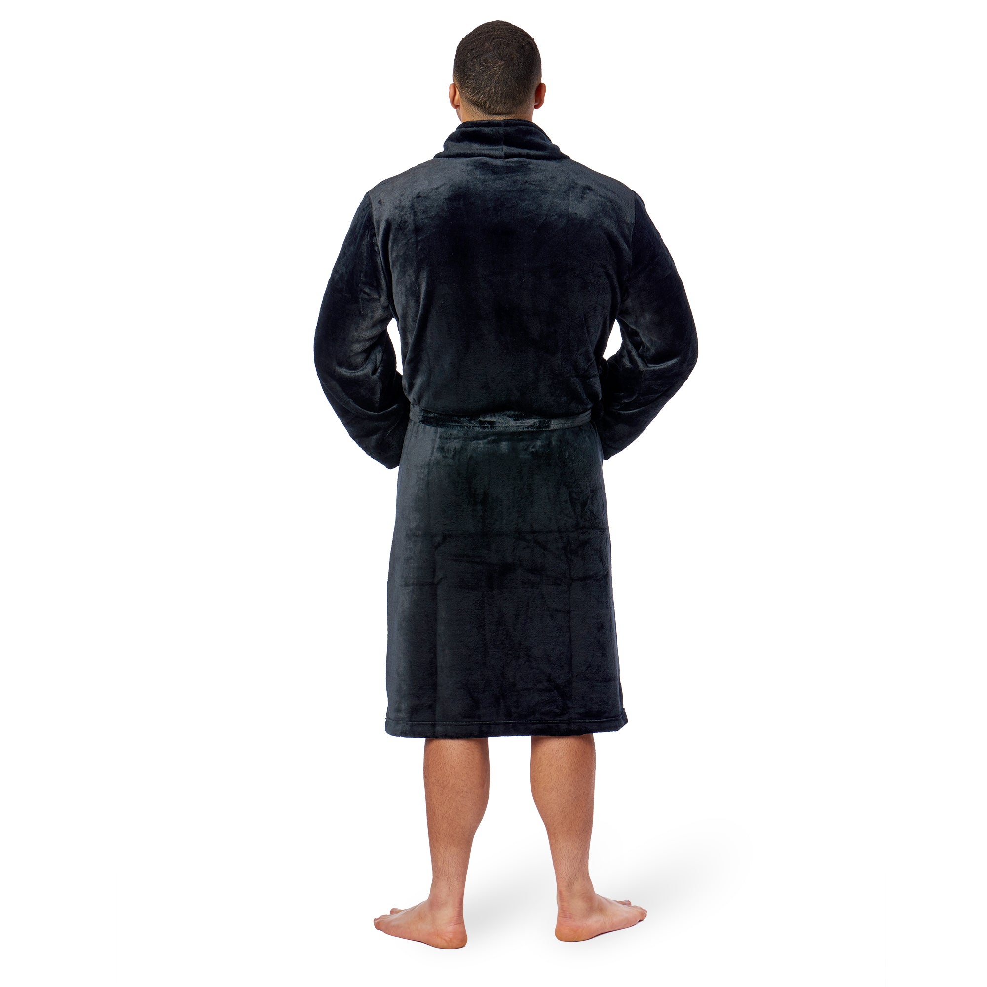 NBA Utah Jazz Black Mens Sherpa Bathrobe Large/XLarge