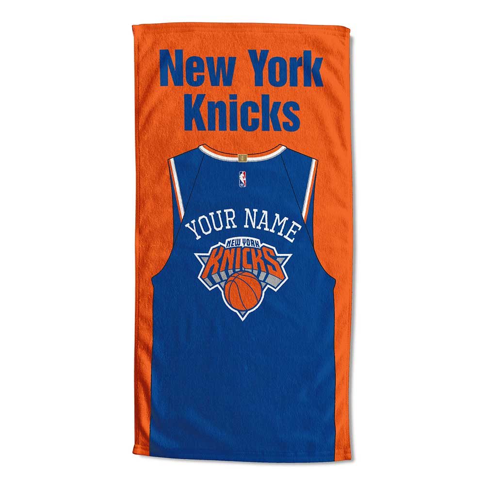 NBA New York Knicks Jersey Personalized Beach Towel 30x60 Inches