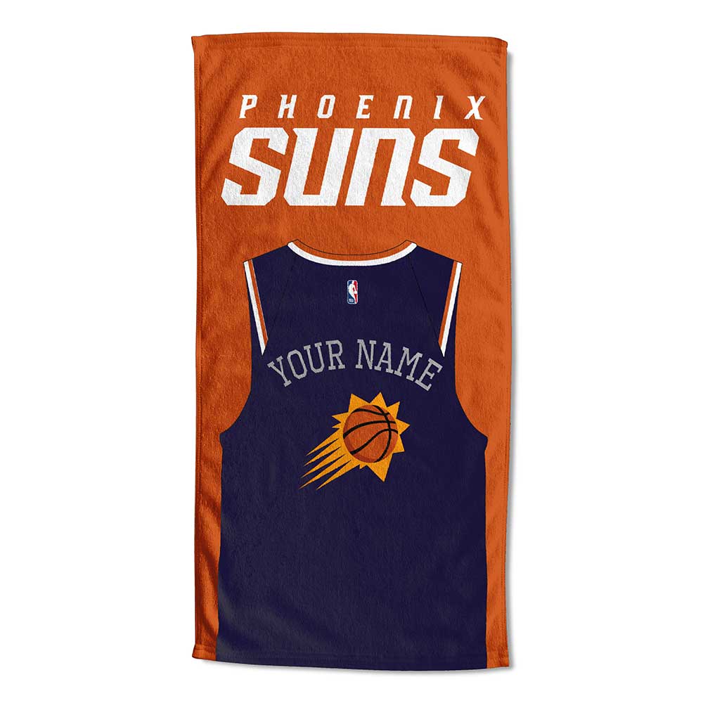 NBA Phoenix Suns Jersey Personalized Beach Towel 30x60 Inches