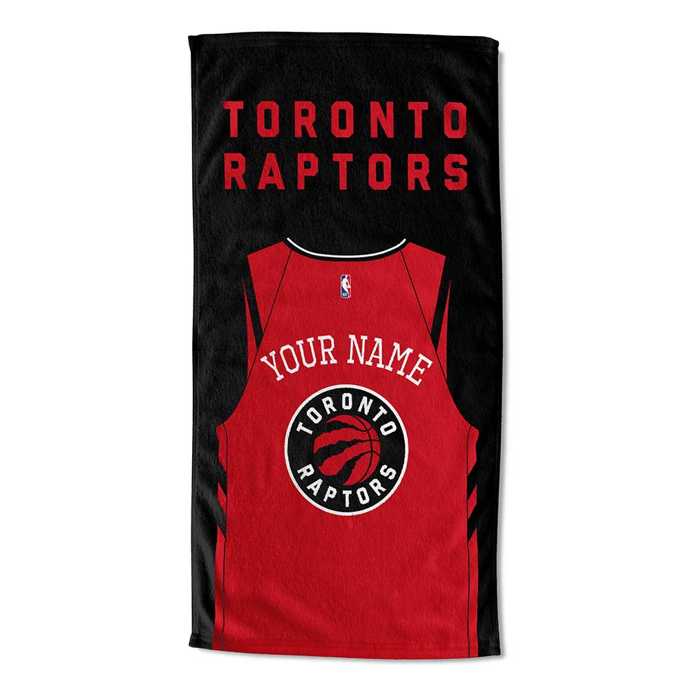 NBA Toronto Raptors Jersey Personalized Beach Towel 30x60 Inches