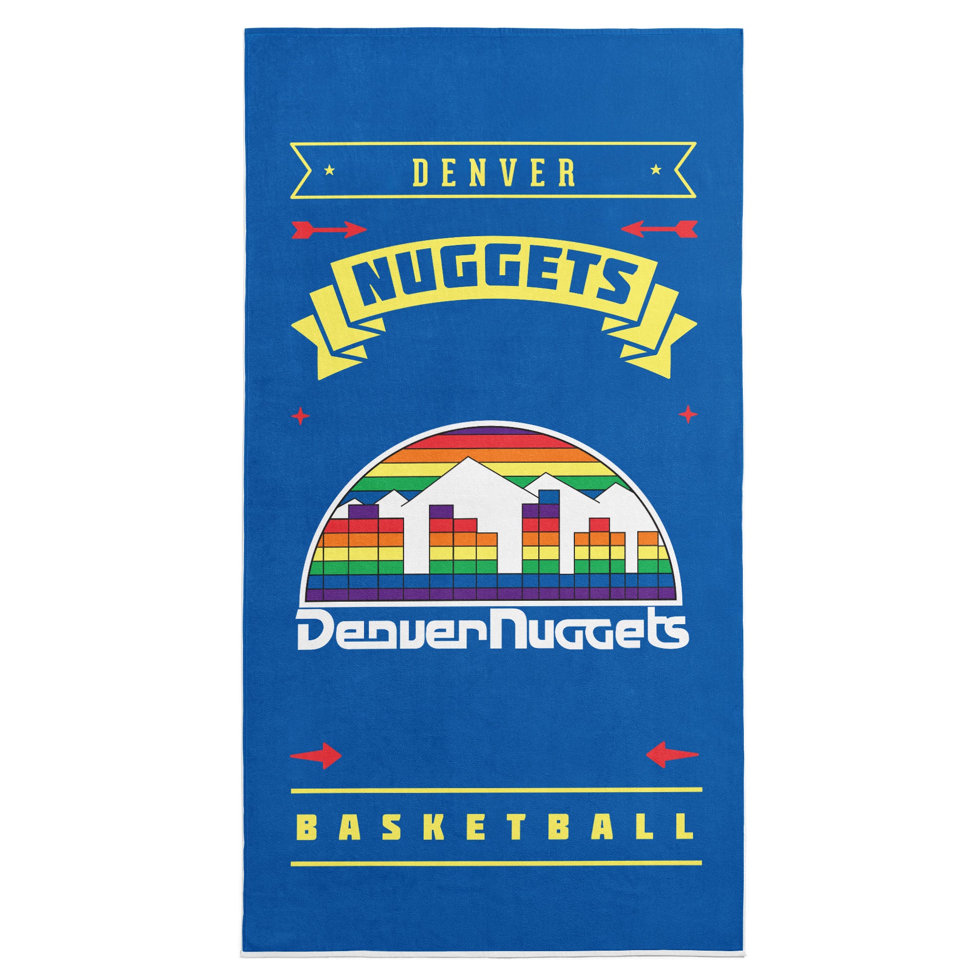 NBA Denver Nuggets Hardwood Classics Beach Towel 30x60 Inches