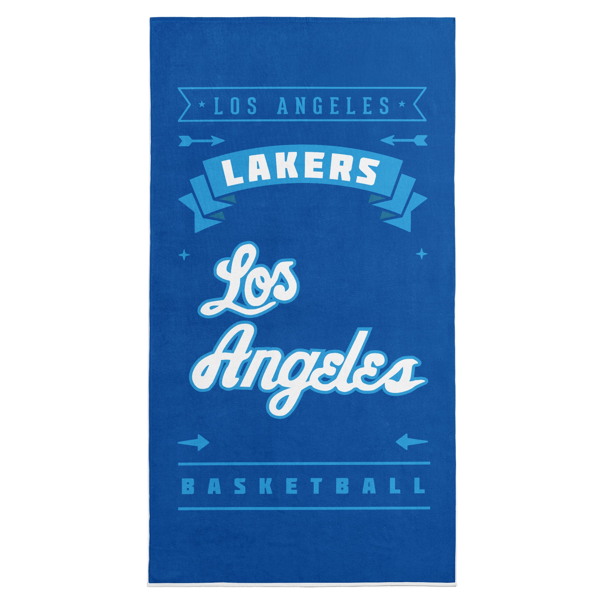 NBA Los Angeles Lakers Hardwood Classics Beach Towel 30x60 Inches