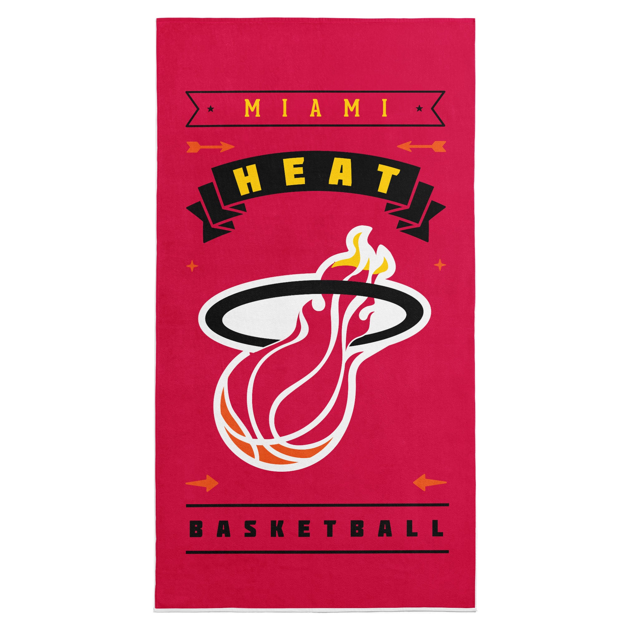 NBA Miami Heat Hardwood Classics Beach Towel 30x60 Inches