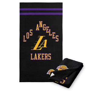 NBA Los Angeles Lakers City Edition 23-24 Beach Towel 30x60 Inches