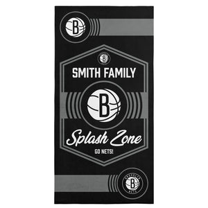 NBA Brooklyn Nets Dominion Personalized Beach Towel 30Ã—60 Inches