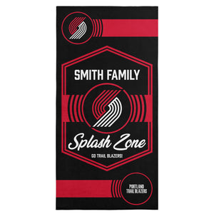 NBA Portland Trail Blazers Dominion Personalized Beach Towel 30Ã—60 Inches