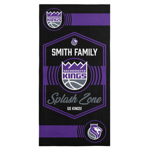 NBA Sacramento Kings Dominion Personalized Beach Towel 30Ã—60 Inches