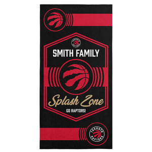 NBA Toronto Raptors Dominion Personalized Beach Towel 30Ã—60 Inches
