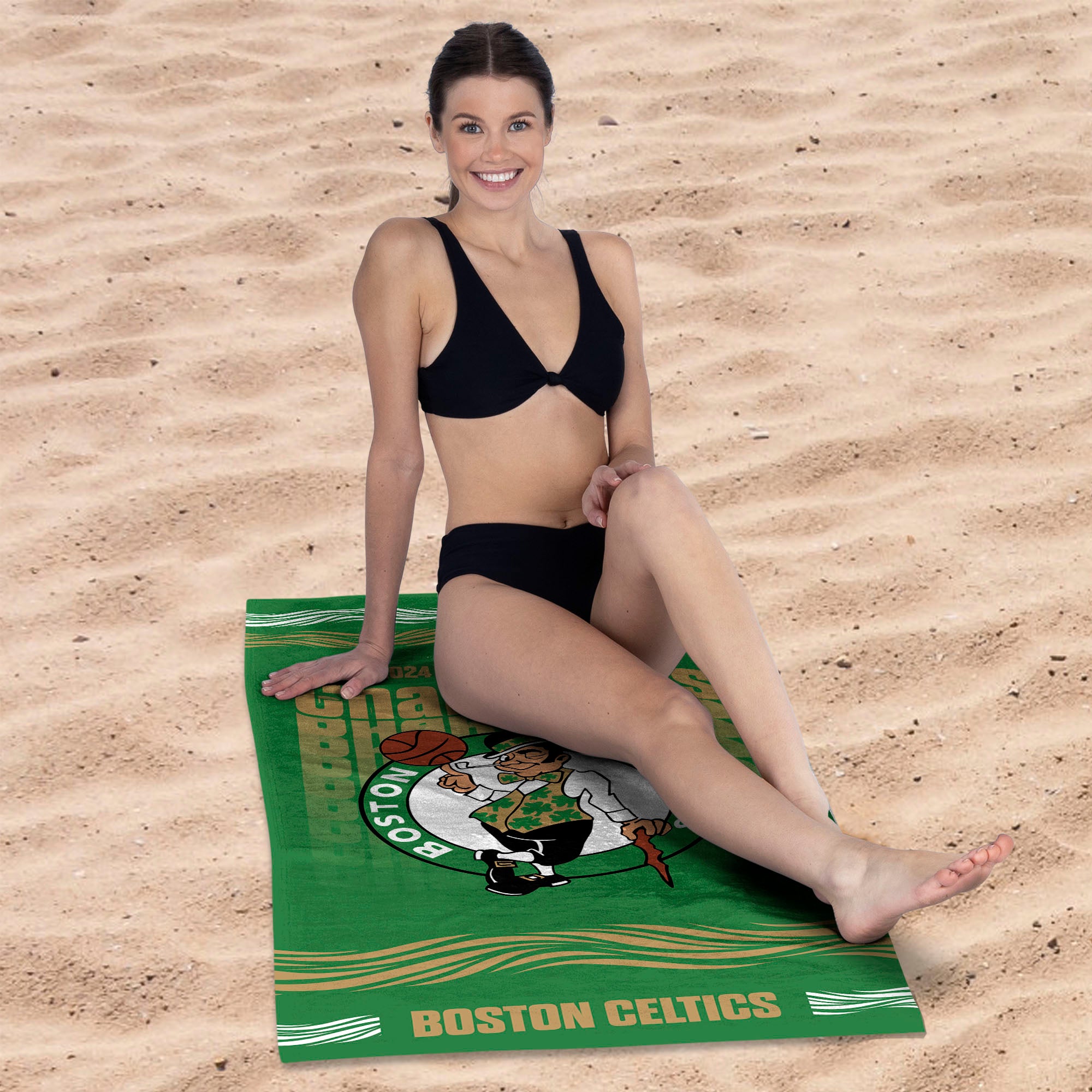 NBA Boston Celtics Flow Beach Towel 30x60 Inches