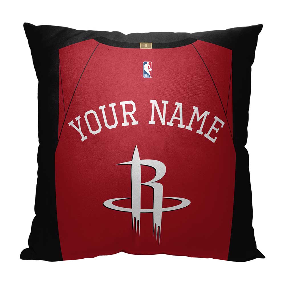 NBA Houston Rockets Jersey Personalized Throw Pillow 18x18 Inches