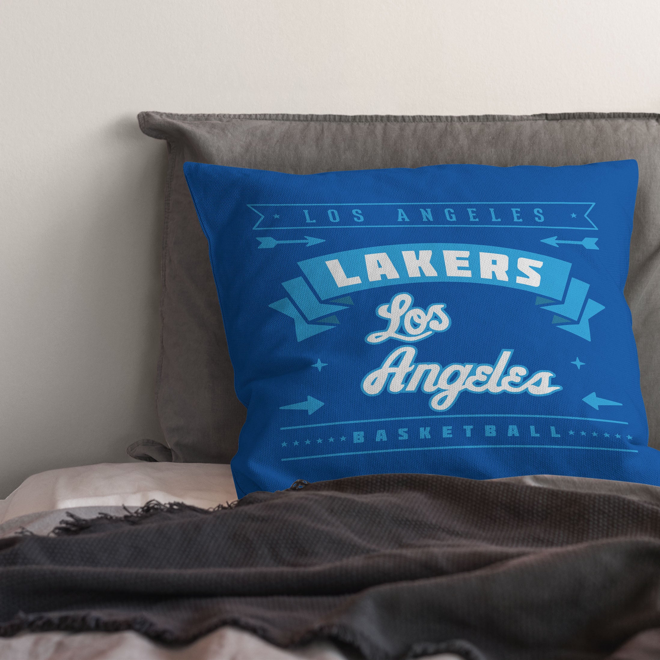 NBA Los Angeles Lakers Hardwood Classic Throw Pillow 18x18 Inches