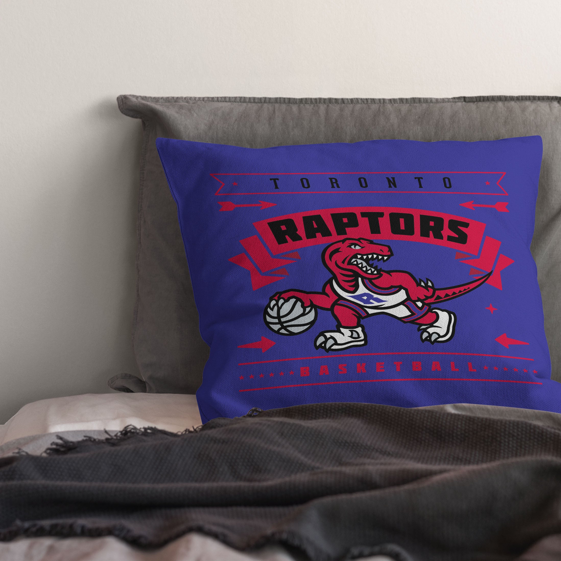 NBA Toronto Raptors Hardwood Classic Throw Pillow 18x18 Inches