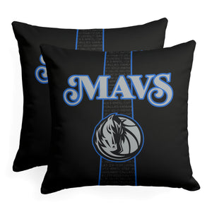 NBA Dallas Mavericks City Edition 23-24 Throw Pillow 18x18 Inches