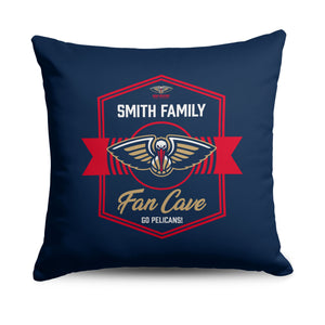 NBA New Orleans Pelicans Dominion Personalized Throw Pillow 18Ã—18 Inches
