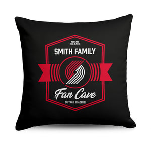 NBA Portland Trail Blazers Dominion Personalized Throw Pillow 18Ã—18 Inches