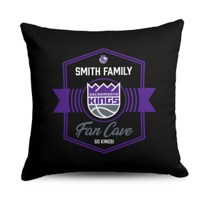 NBA Sacramento Kings Dominion Personalized Throw Pillow 18Ã—18 Inches