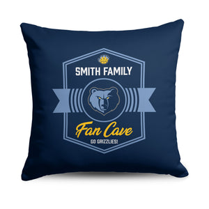 NBA Memphis Grizzlies Dominion Personalized Throw Pillow 18Ã—18 Inches