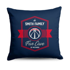 NBA Washington Wizards Dominion Personalized Throw Pillow 18Ã—18 Inches