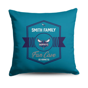NBA Charlotte Hornets Dominion Personalized Throw Pillow 18Ã—18 Inches