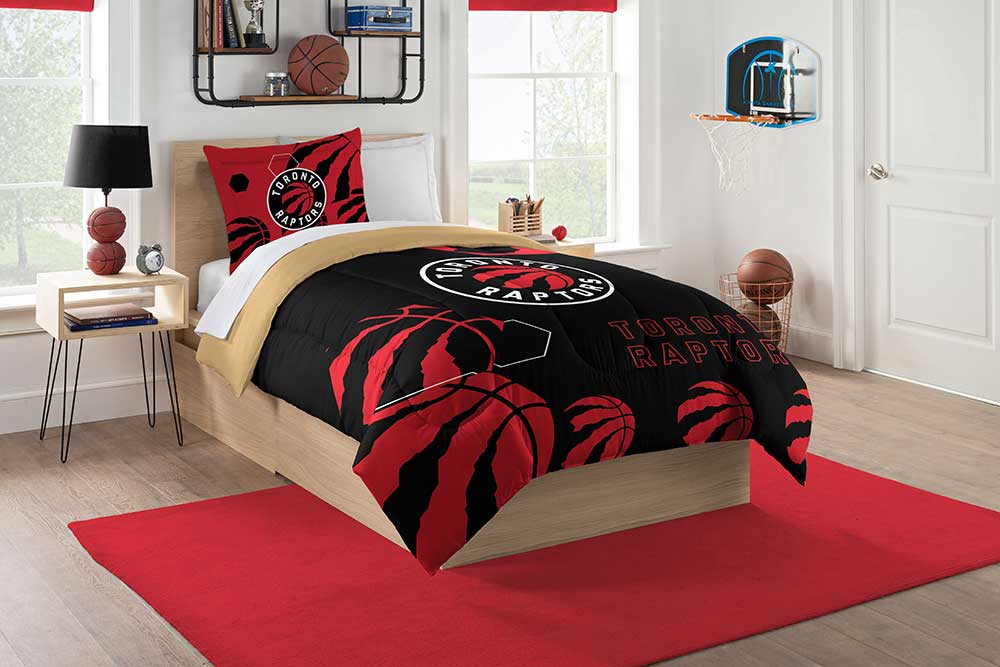 NBA Toronto Raptors Hexagon Twin Comforter Set