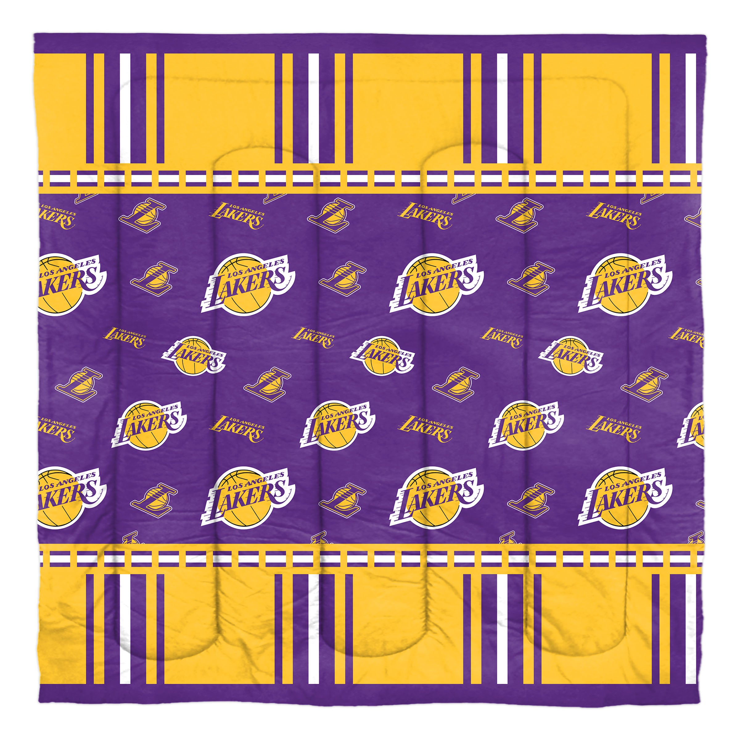 NBA Los Angeles Lakers Rotary Queen Bed In a Bag Set