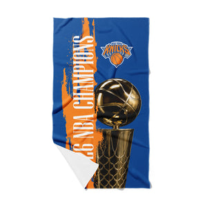 New York Knicks 2026 NBA Champions Exalted Beach Towel 35x60 inches