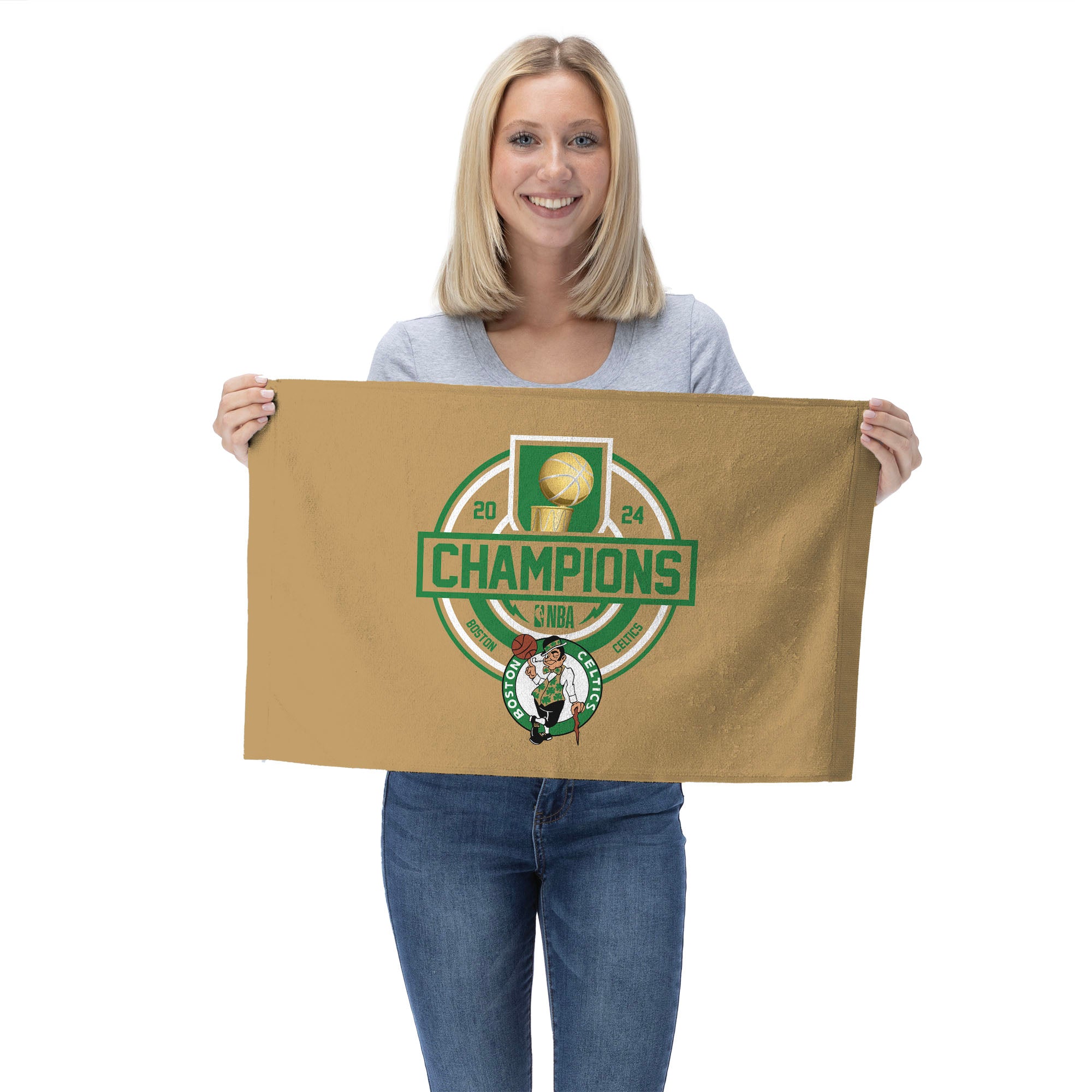 NBA Boston Celtics 2 for 1 2 Pack Fan Towel 16 x 25 Inches