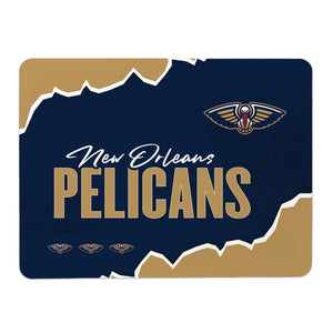 NBA New Orleans Pelicans Torn Small Mat 15x20 inches