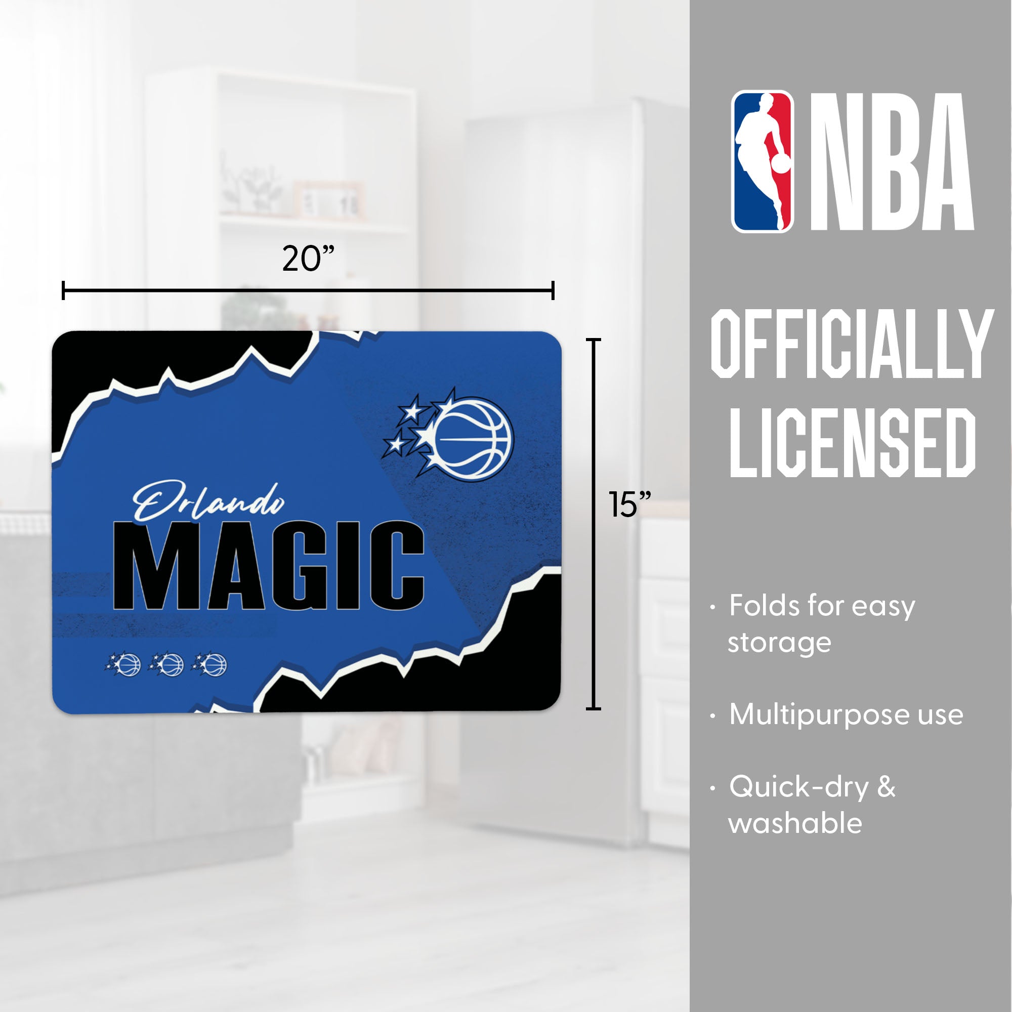 NBA Orlando Magic Torn Small Mat 15x20 inches