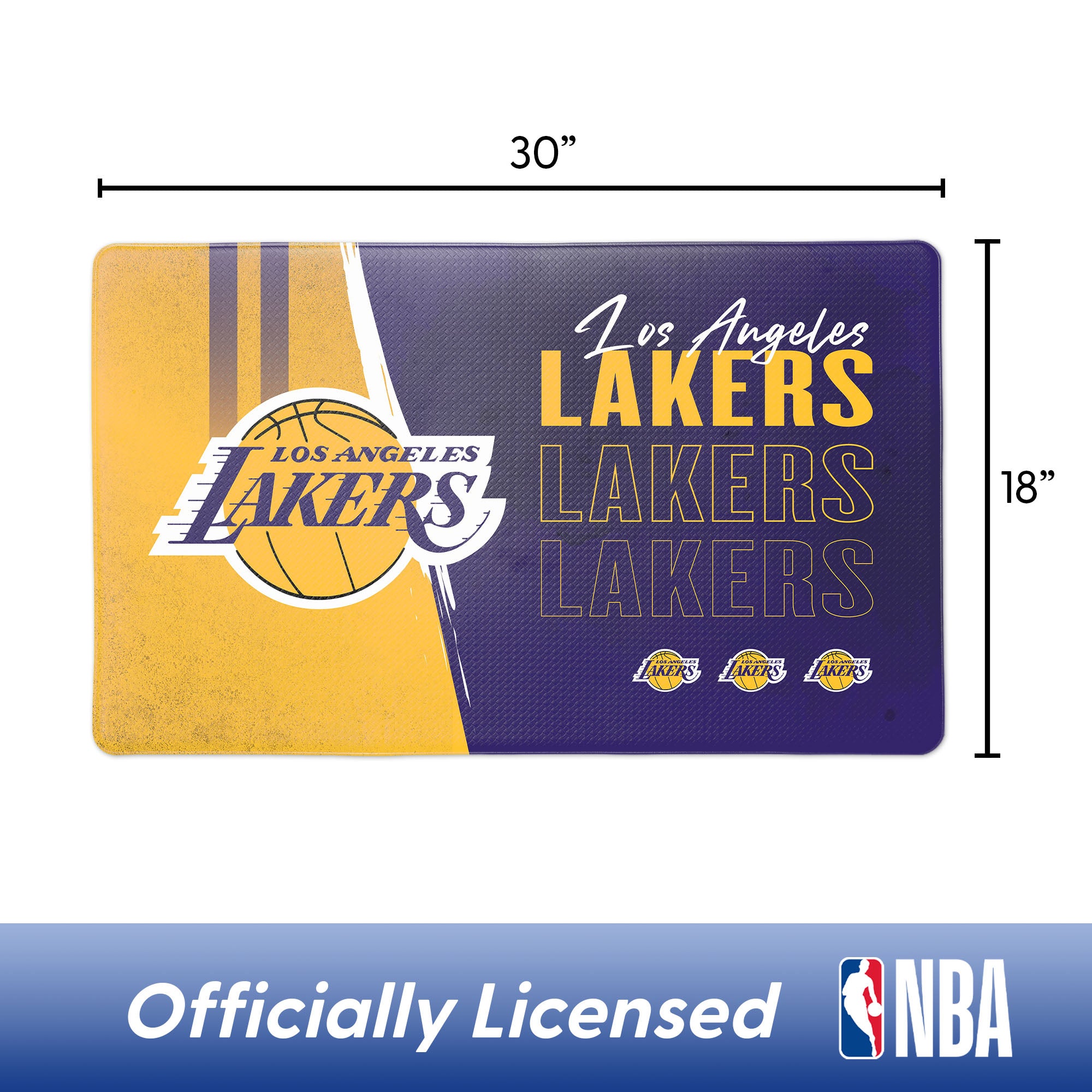 NBA Los Angeles Lakers Painterly Floor Mat 18×30 inches