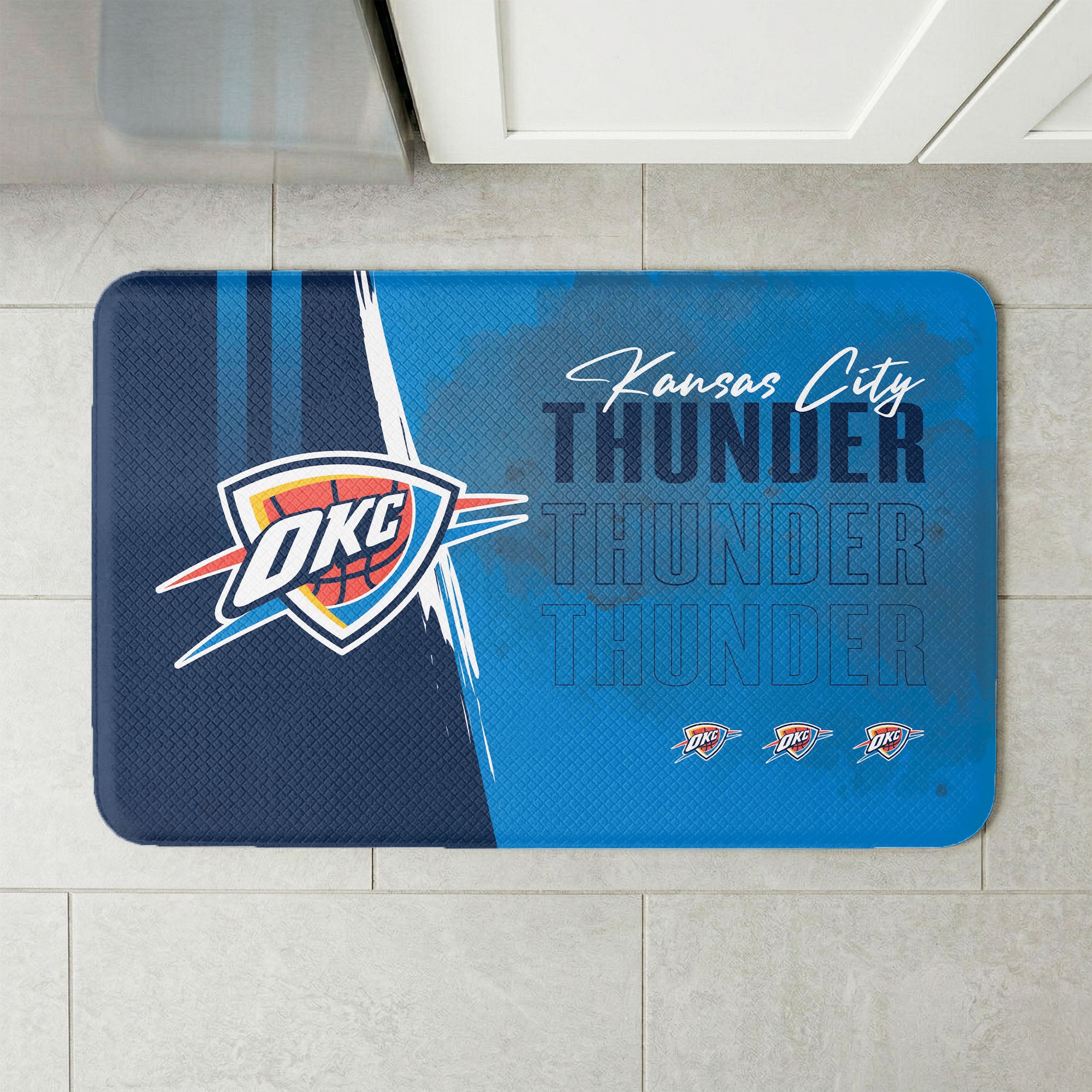 NBA Oklahoma City Thunder Painterly Floor Mat 18×30 inches