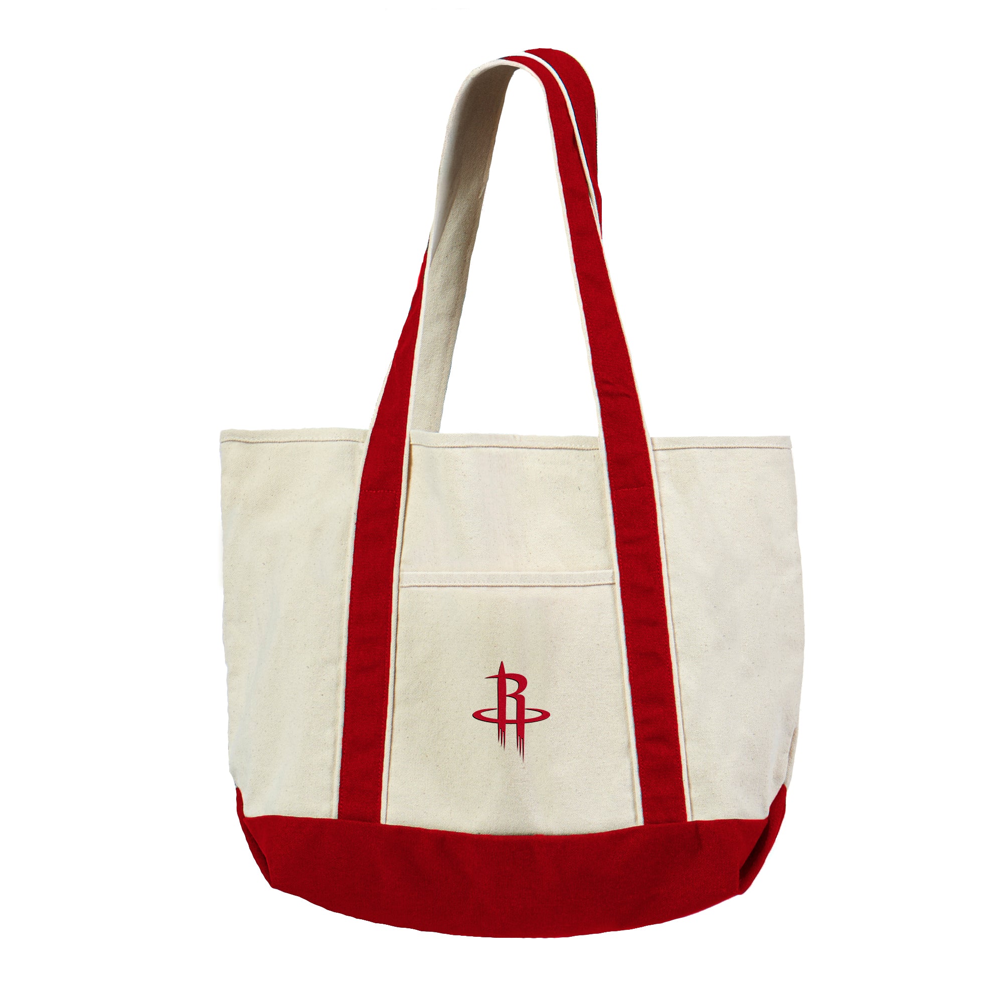 Houston Rockets NBA Canvas Tote with Colored Strap