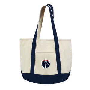 Washington Wizards NBA Canvas Tote with Colored Strap