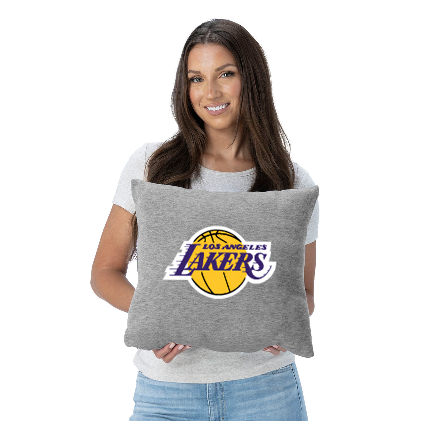 NBA Los Angeles Lakers Primary Sweatshirt PIllow 16 Inches