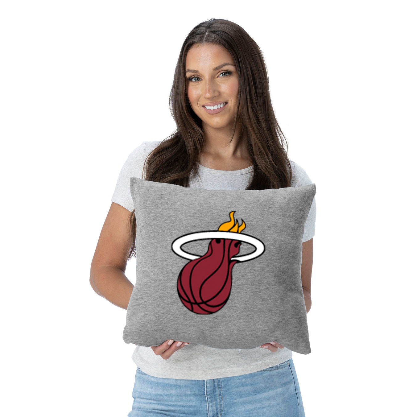 NBA Miami Heat Primary Sweatshirt PIllow 16 Inches