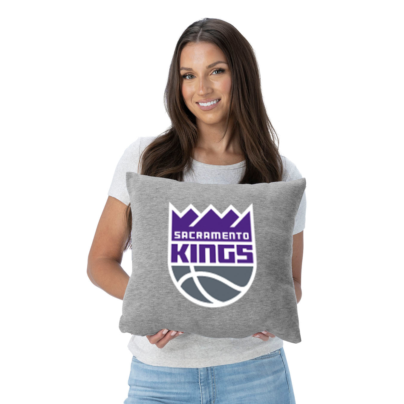 NBA Sacramento Kings Primary Sweatshirt Pillow 16 Inches