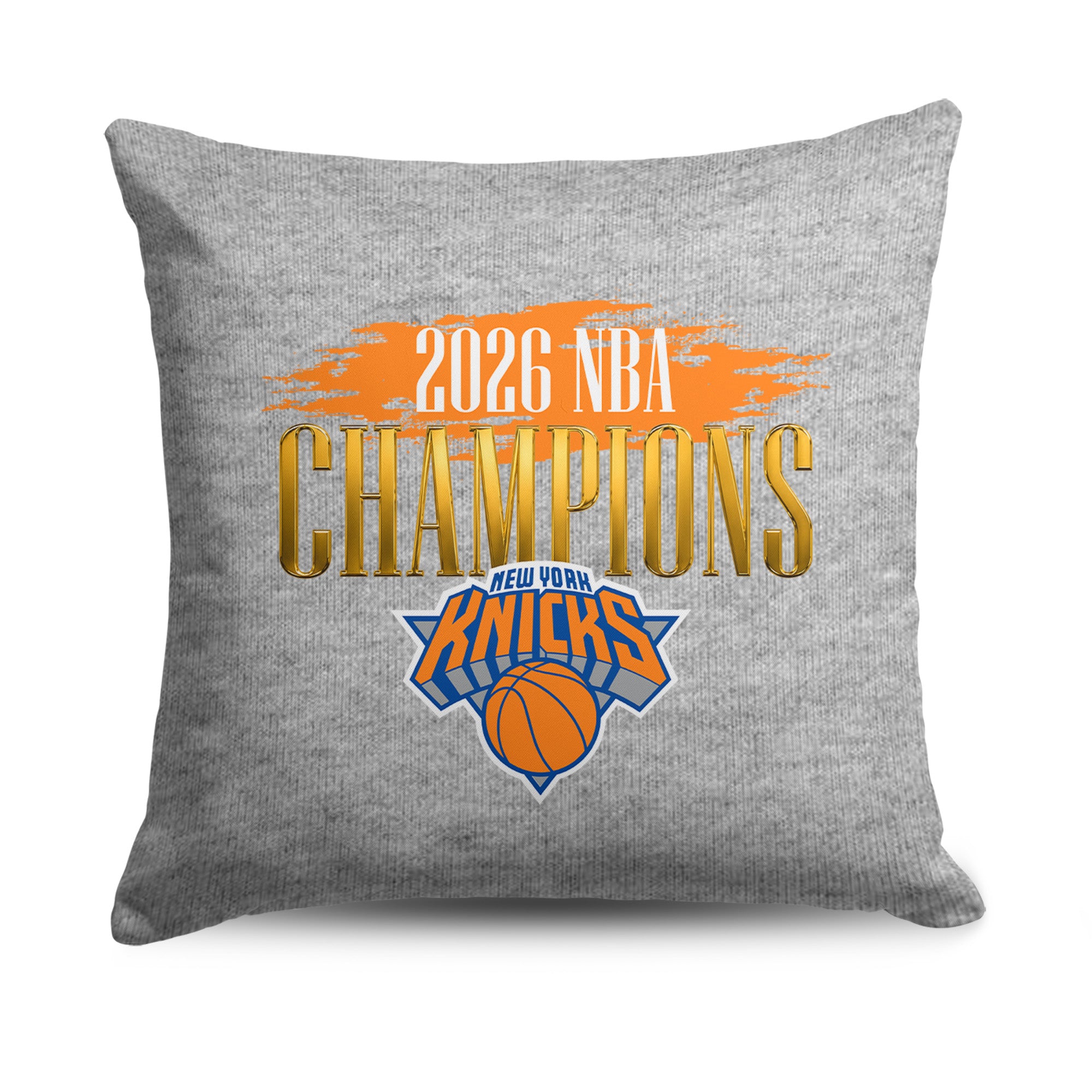 New York Knicks 2026 NBA Champions Pinnacle Sweatshirt Pillow 16x16 inches