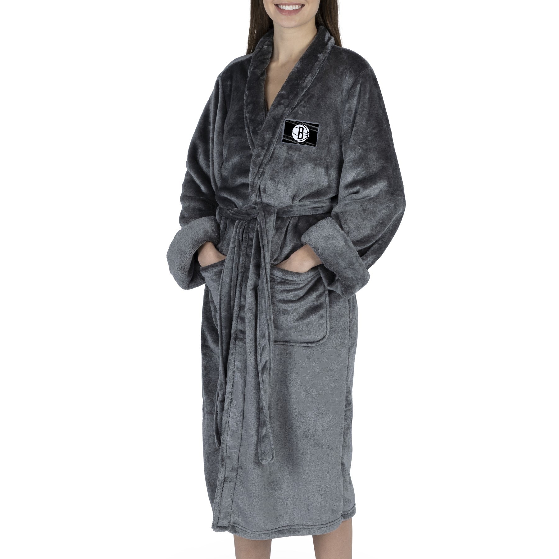 Brooklyn Robe Brooklyn Nets NBA Fast Track Charcoal S/M Robe