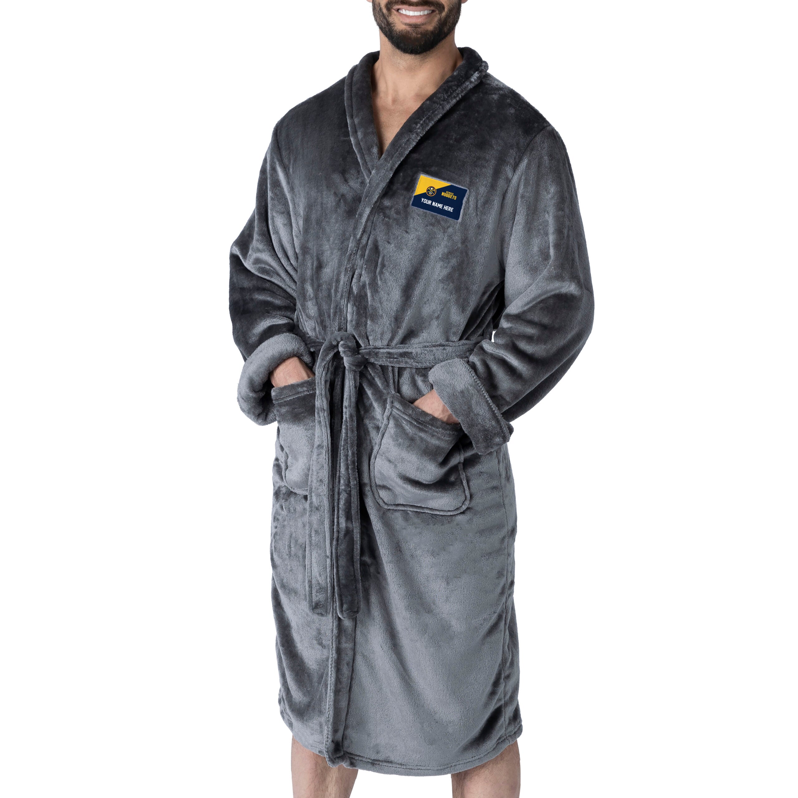 NBA Denver Nuggets Snipe L/XL Personalized Robe 26 x 47 Inches