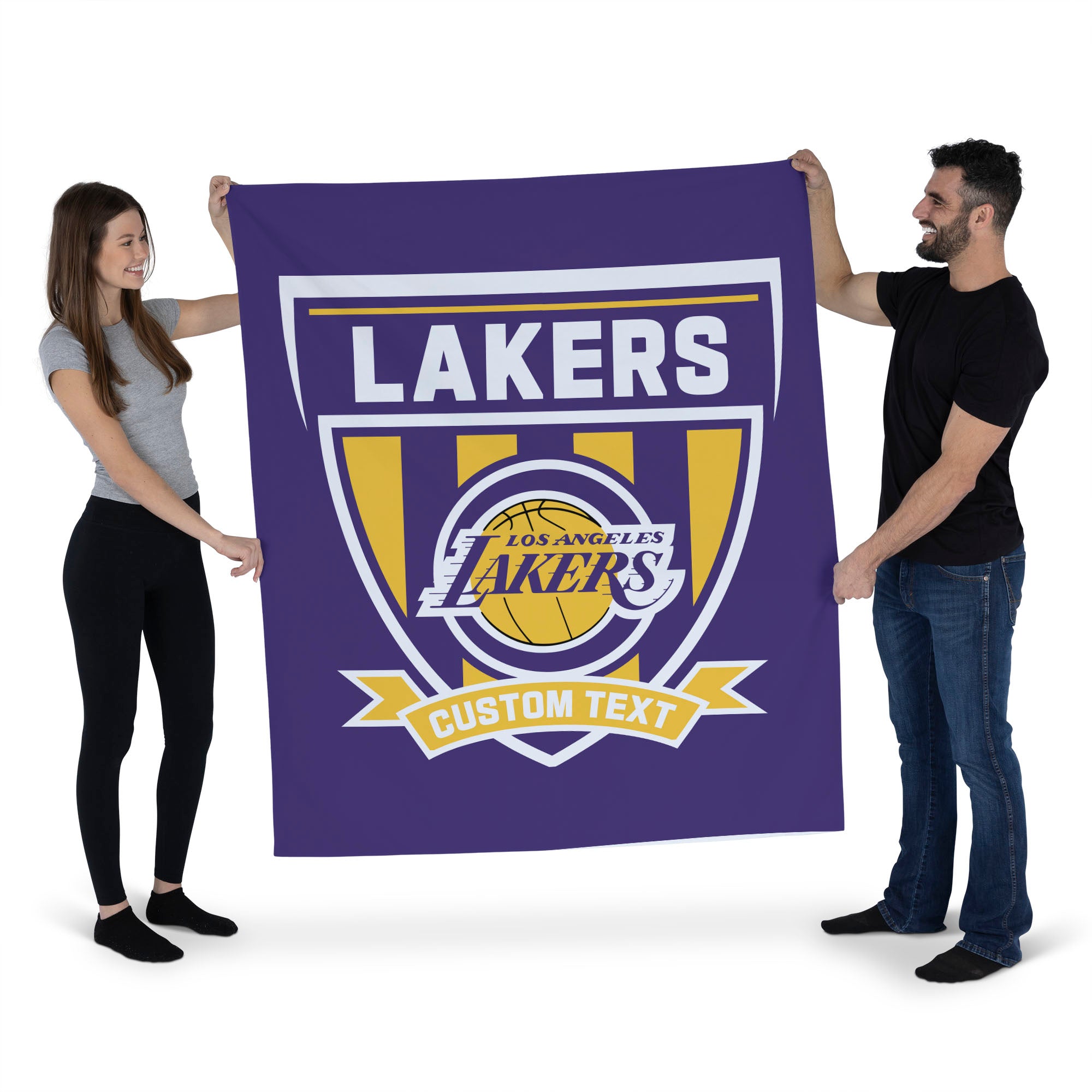 NBA Los Angeles Lakers Allegiance Personalized Wall Hanging 50x60 Inches