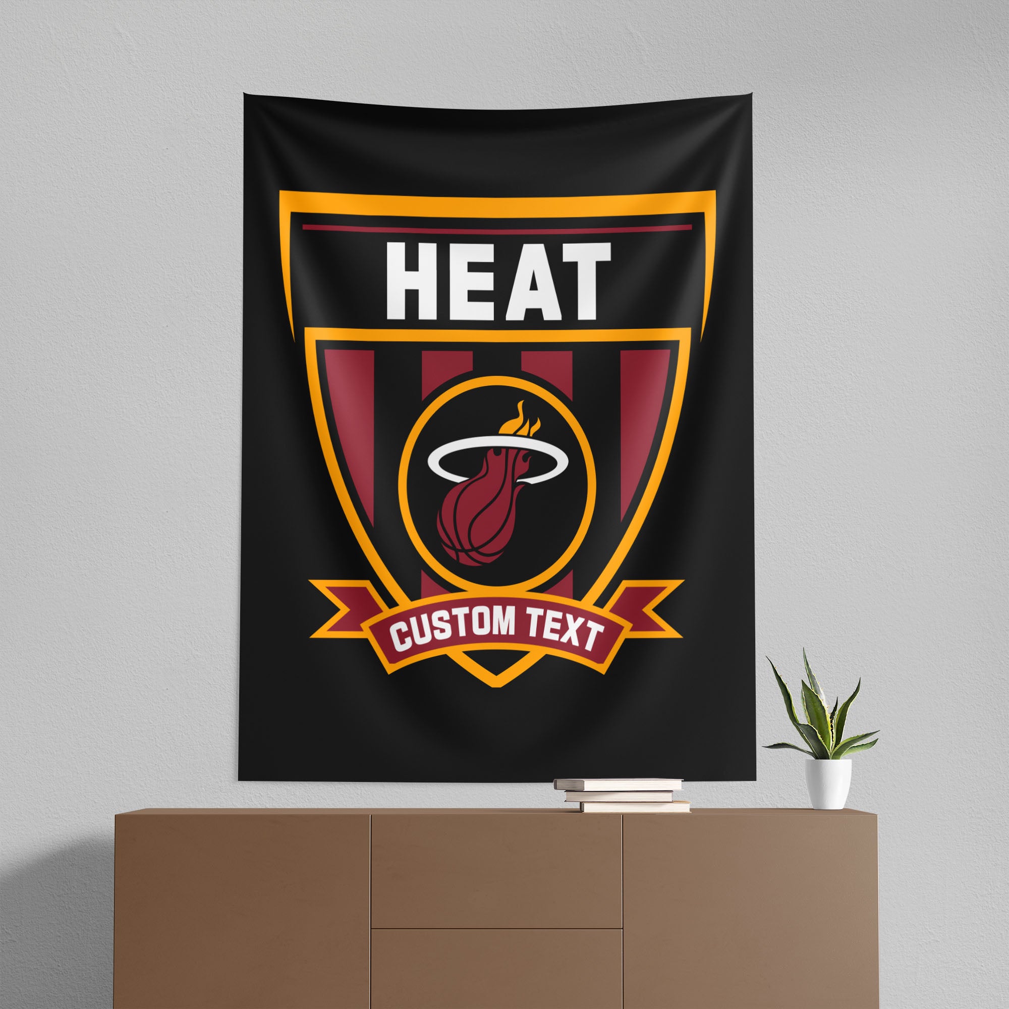 NBA Miami Heat Allegiance Personalized Wall Hanging 50x60 Inches