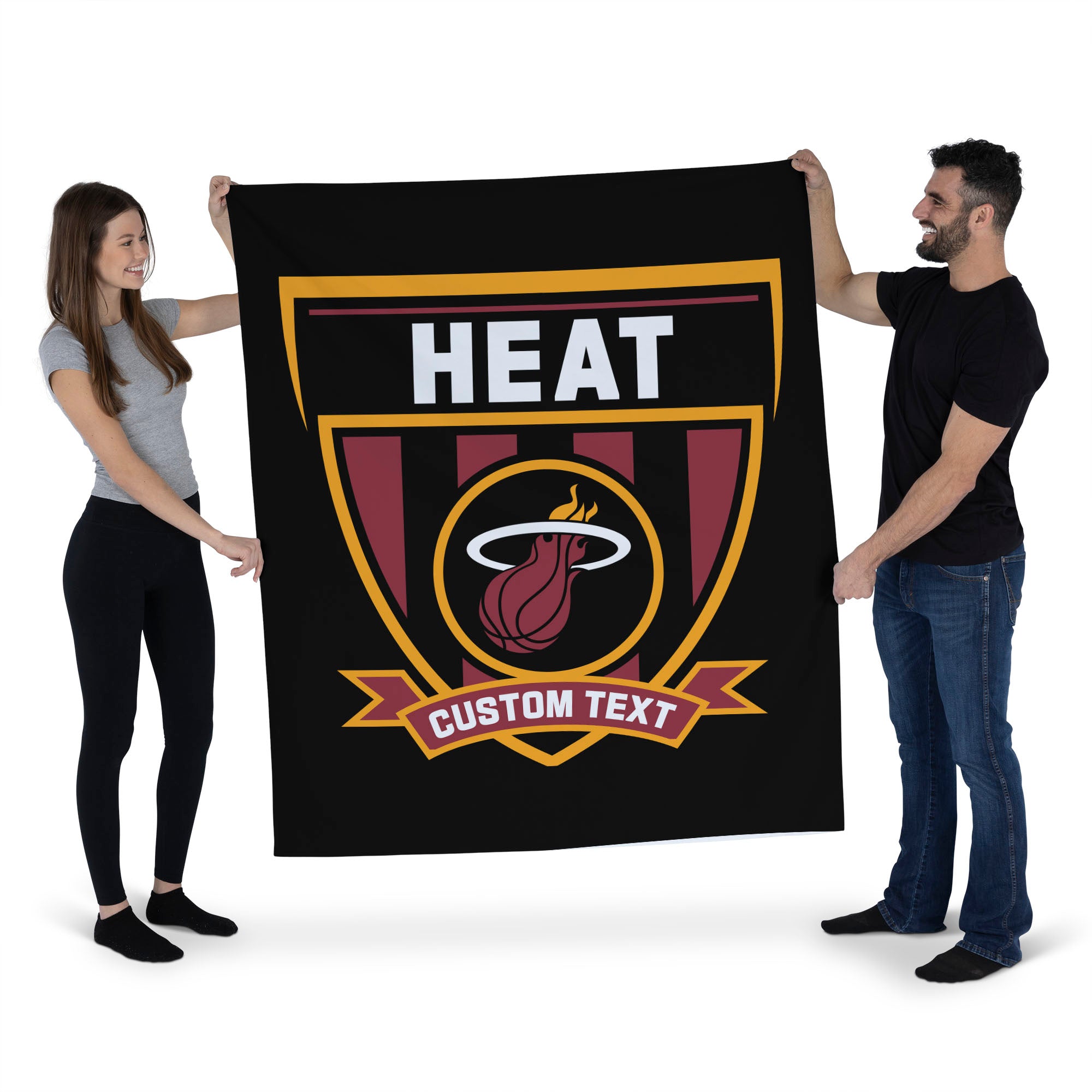 NBA Miami Heat Allegiance Personalized Wall Hanging 50x60 Inches