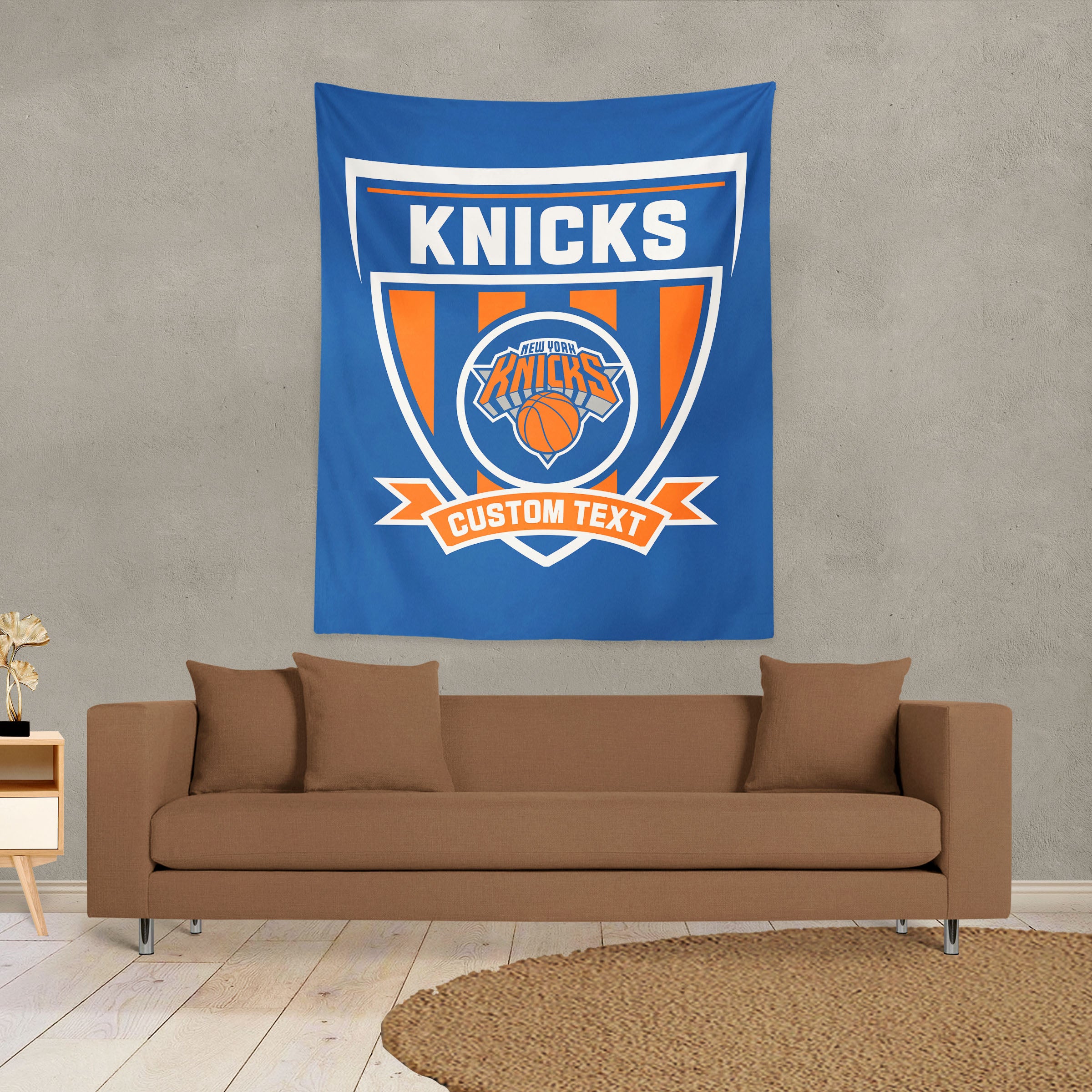 NBA New York Knicks Allegiance Personalized Wall Hanging 50x60 Inches