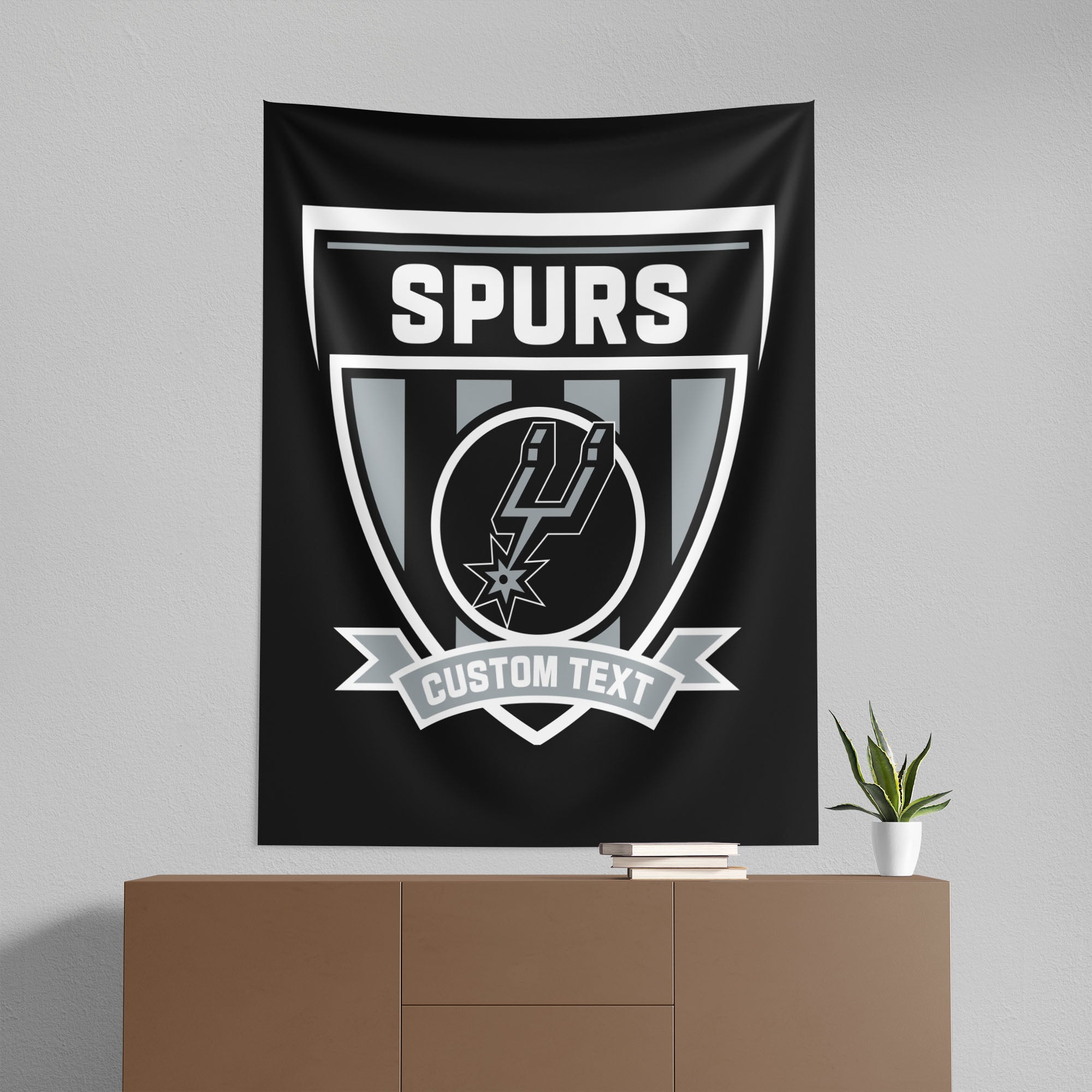 NBA San Antonio Spurs Allegiance Personalized Wall Hanging 50x60 Inches