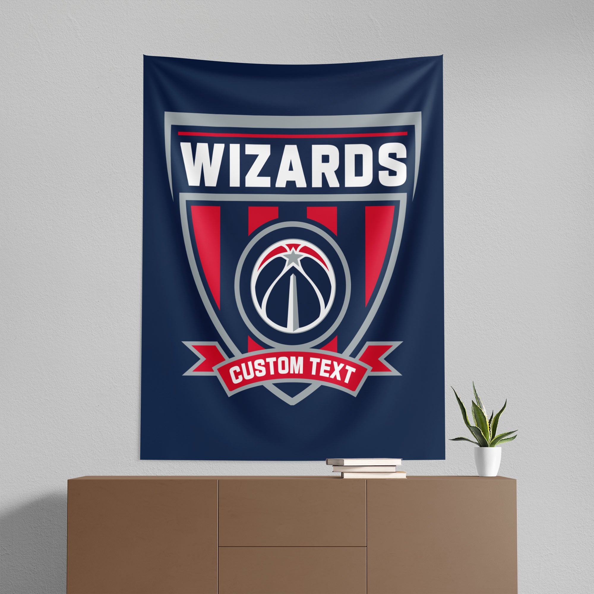 NBA Washington Wizards Allegiance Personalized Wall Hanging 50x60 Inches