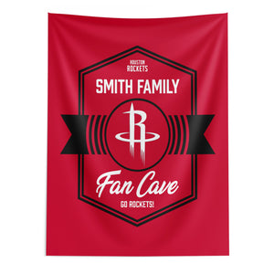 NBA Houston Rockets Dominion Personalized Wall Hanging 50Ã—60 Inches