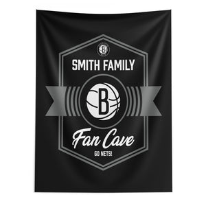 NBA Brooklyn Nets Dominion Personalized Wall Hanging 50Ã—60 Inches